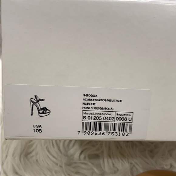 NEW • Schutz • Bogga Strap Suede Sandal Pumps Tan - Picture 9 of 9